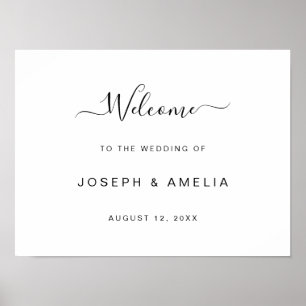 Personalized Wedding party welcome wedding welcome Poster
