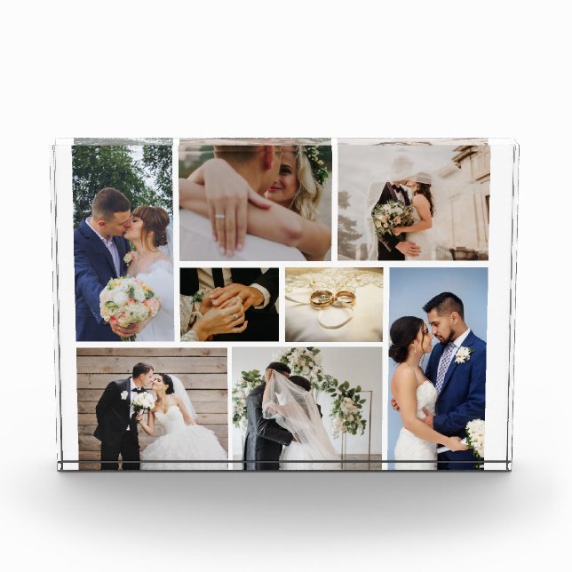 Personalized Wedding Photo Block (Front)