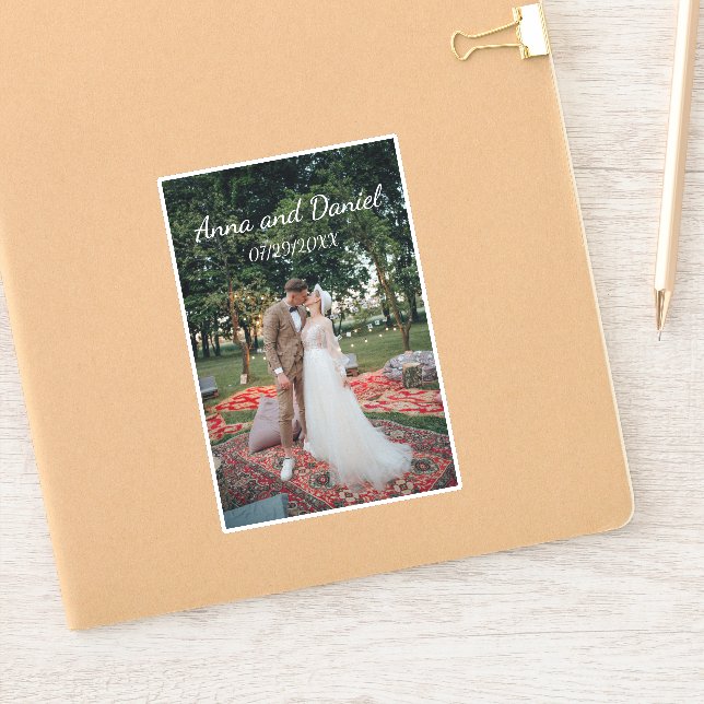 Personalized Wedding Photo Design (Notebook)
