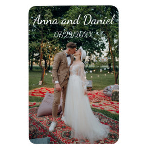 Personalized Wedding Photo Design Magnet