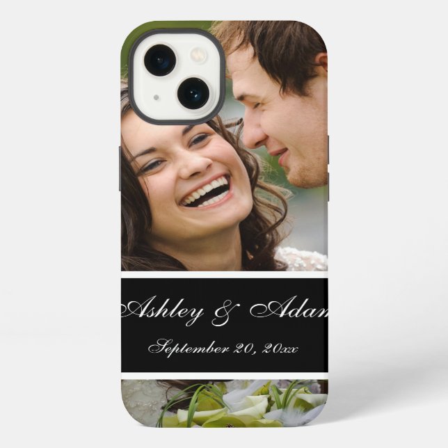 Personalized Wedding Photo Keepsake iPhone Case (Back)