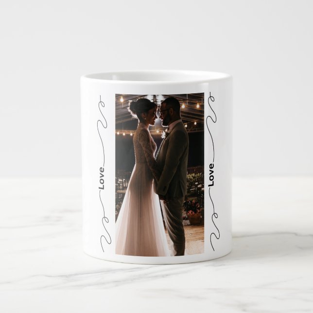 Personalized Wedding Photo Mug for Couples (Front)