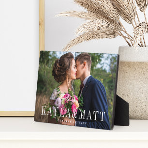 Personalized Wedding Photo Plaque