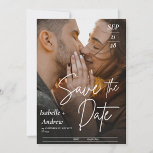 personalized wedding photo Save the Date Card