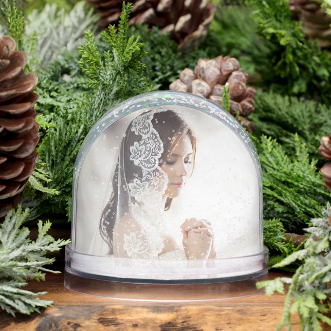 Personalized Wedding Photo Snow Globes Snowglobe (Winter)
