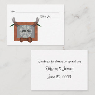 Personalized Wedding Photo Table Place Cards #2