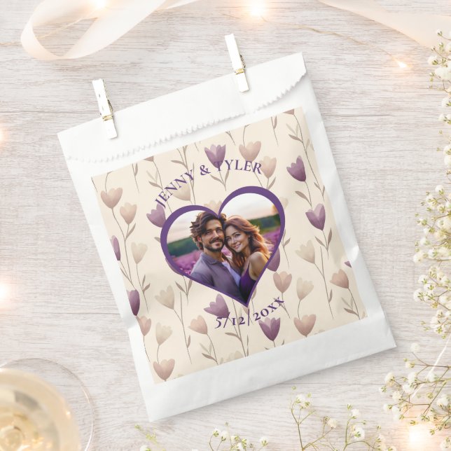 Personalized Wedding | Photo Template Favour Bag (Clipped)