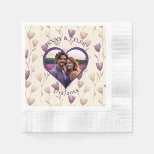 Personalized Wedding   Photo Template Napkin