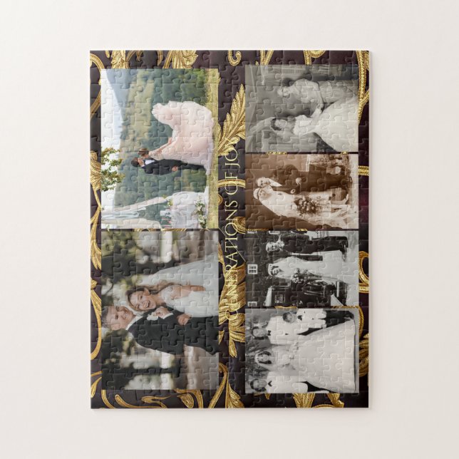 Personalized Wedding Photos Generations of Joy Jigsaw Puzzle (Vertical)