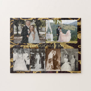 Personalized Wedding Photos Generations of Joy Jigsaw Puzzle