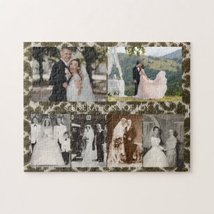 Personalized Wedding Photos Generations of Joy Jigsaw Puzzle