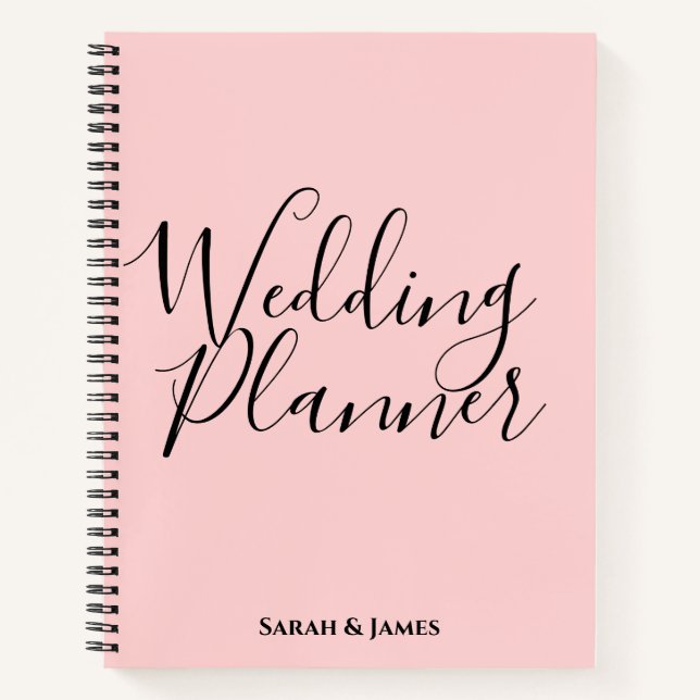 Personalized Wedding Planner Notebook (Front)