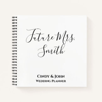 Personalized Wedding Planner Notebook