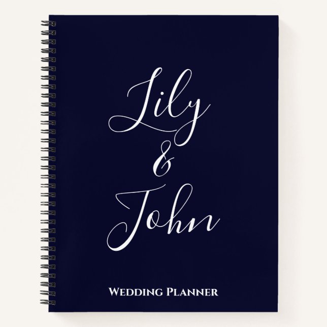 Personalized Wedding Planner Notebook (Front)