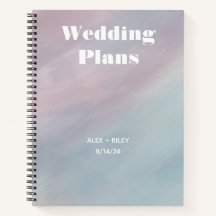 Personalized Wedding Planner Notebook
