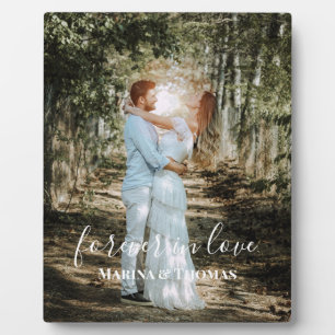 Personalized Wedding Portrait Modern Calligraphy Plaque