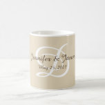 Personalized wedding present Mug<br><div class="desc">Looking for a special wedding present?  Personalize this coffee cup for the newly weds or for an anniversary.</div>