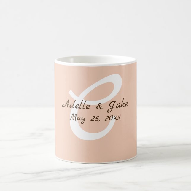 Personalized wedding present Mug (Center)