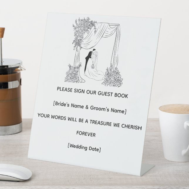 Personalized Wedding Reception Sign (In SItu)