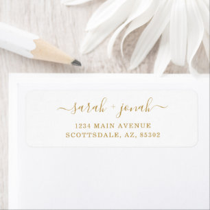 Personalized Wedding Return Address Labels