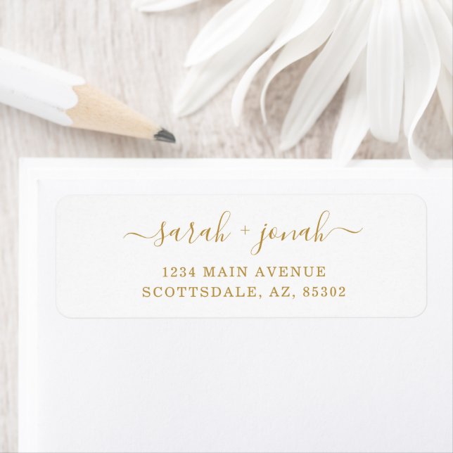 Personalized Wedding Return Address Labels (Insitu)