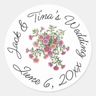 Personalized wedding stickers