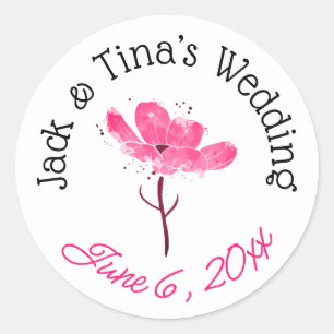 Personalized wedding stickers