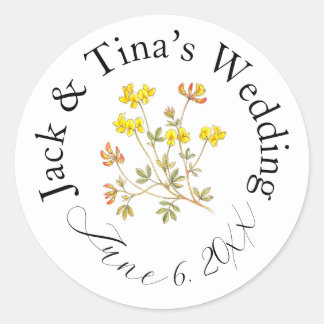 Personalized wedding stickers 