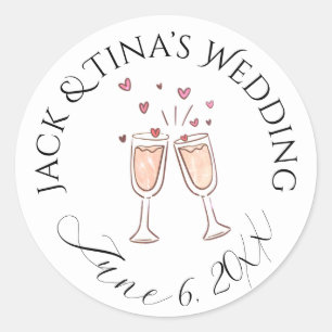 Personalized wedding stickers