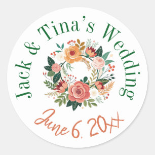 Personalized wedding stickers