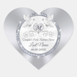 Personalized, Wedding Stickers for Envelopes, 