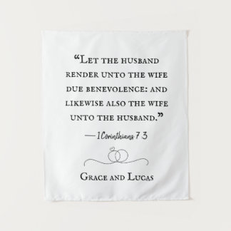 Personalized Wedding Tapestry