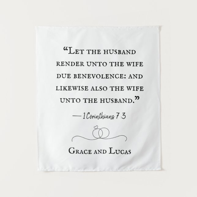 Personalized Wedding Tapestry (Front)