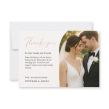 Personalized Wedding Thank You Card