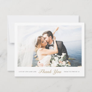 Personalized Wedding Thank You Card with Photo
