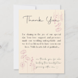 Personalized Wedding Thank You Cards Unique Design
