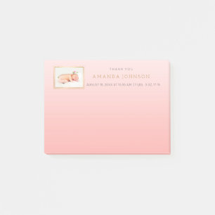 Personalized Wedding Thank You Gift Favour Post-it Notes