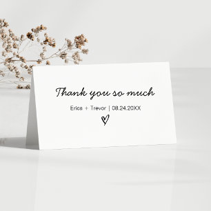 Personalized Wedding Thank You Holiday Card