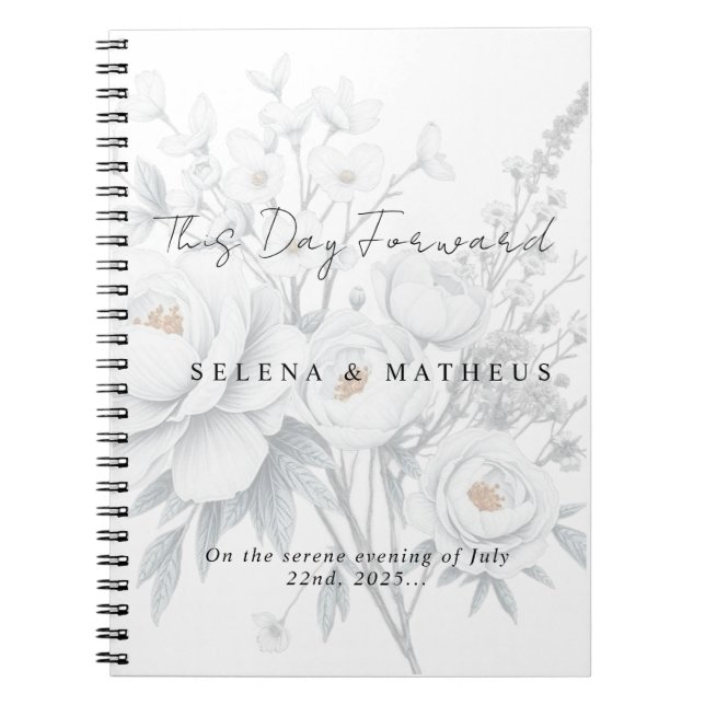 Personalized Wedding Vows Journal – This Day Forw (Front)