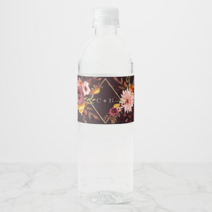 Personalized wedding water bottle labels