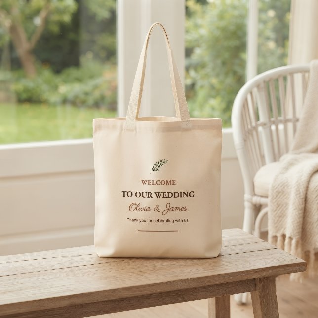 Personalized Wedding Welcome Bag | Rustic Elegant  (Creator Uploaded)
