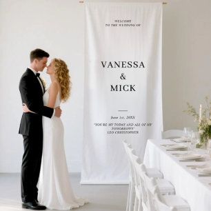 Personalized Wedding Welcome Banner