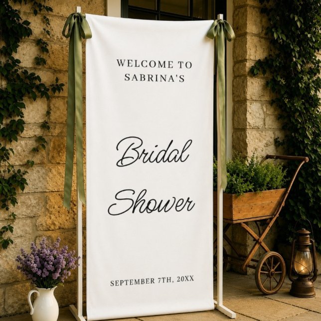 Personalized Wedding Welcome Bridal Shower Engaged Banner (Creator Uploaded)