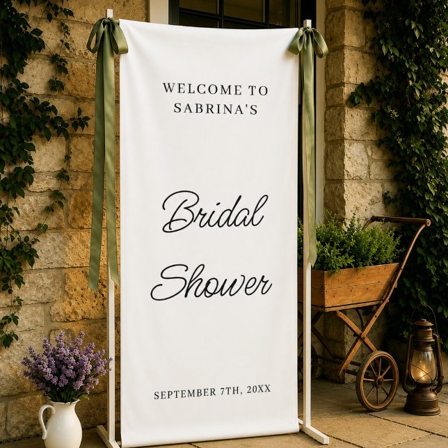 Personalized Wedding Welcome Bridal Shower Engaged Banner (Creator Uploaded)