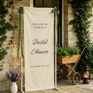 Personalized Wedding Welcome Bridal Shower Engaged Banner