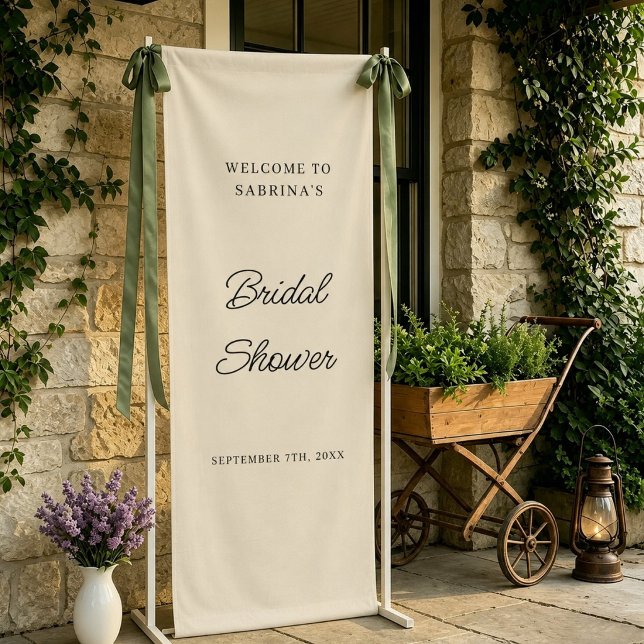 Personalized Wedding Welcome Bridal Shower Engaged Banner (Creator Uploaded)