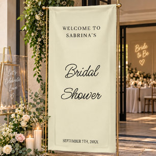 Personalized Wedding Welcome Bridal Shower Engaged Banner