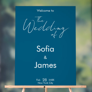 Personalized Wedding Welcome Sign Template 