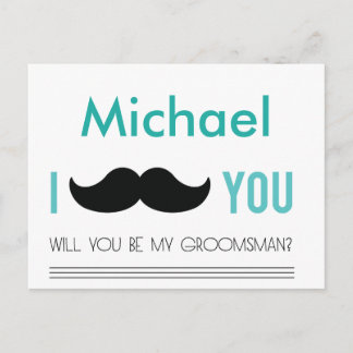 Personalized Wedding Will you be my groomsman card