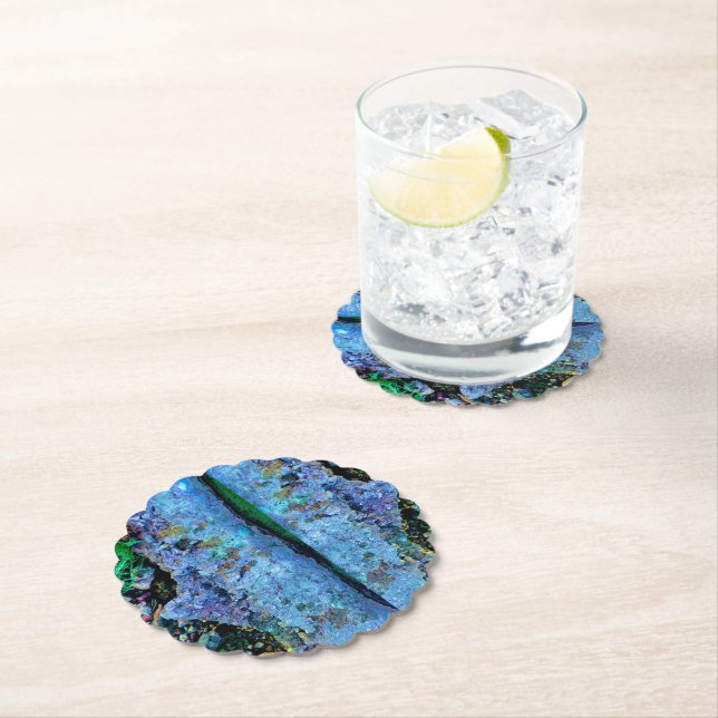 Personalized Weddings Watarcolor Custom Paper  Coaster (Insitu)
